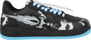 Enterprise Japan Grijze Camouflage Sneakers voor Heren Zwart Heren