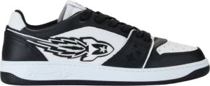 Enterprise Japan Rocket M Sneaker in zwart en wit leer Zwart Heren