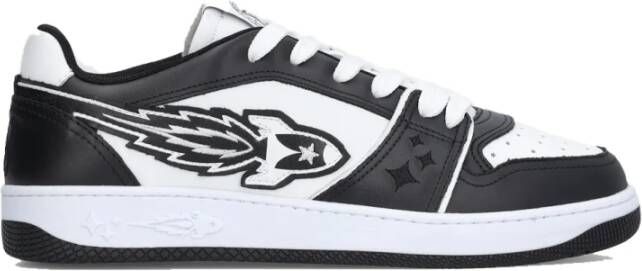 Enterprise Japan Zwarte Sneakers met Logo Detail Zwart