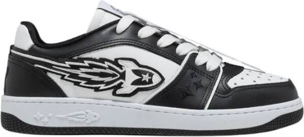 Enterprise Japan Zwarte Sneakers met Logo Detail Zwart