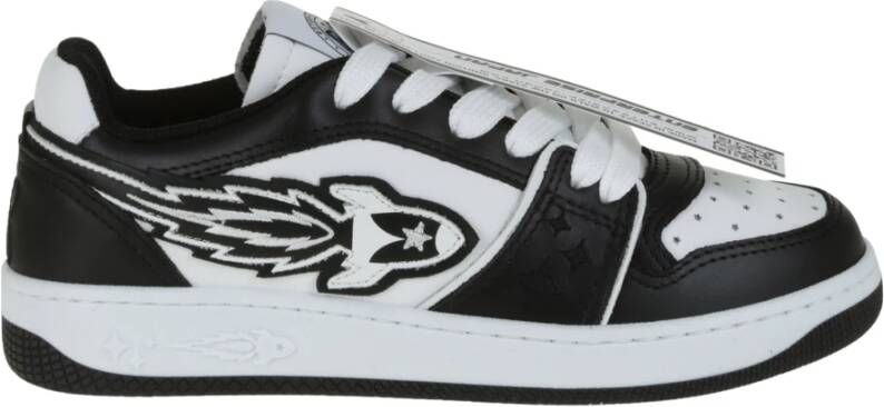 Enterprise Japan Zwarte Sneakers met Logo Detail Zwart