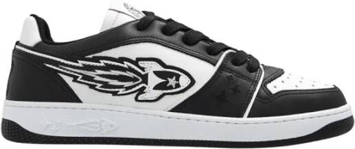 Enterprise Japan Zwarte Sneakers met Logo Detail Zwart