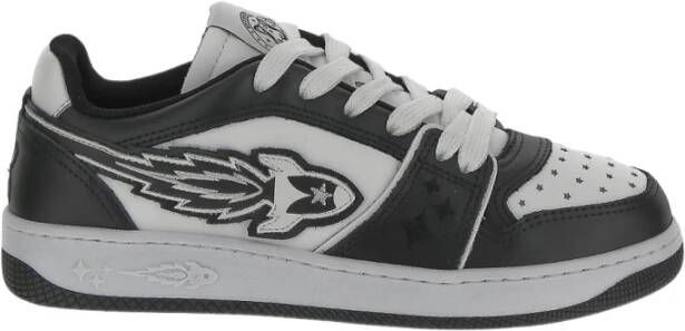 Enterprise Japan Zwarte Sneakers met Logo Detail Zwart