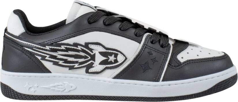 Enterprise Japan Zwarte Sneakers met Logo Detail Zwart Heren