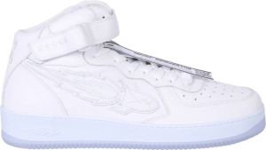 Enterprise Japan Stijlvolle witte vetersneakers Wit Heren