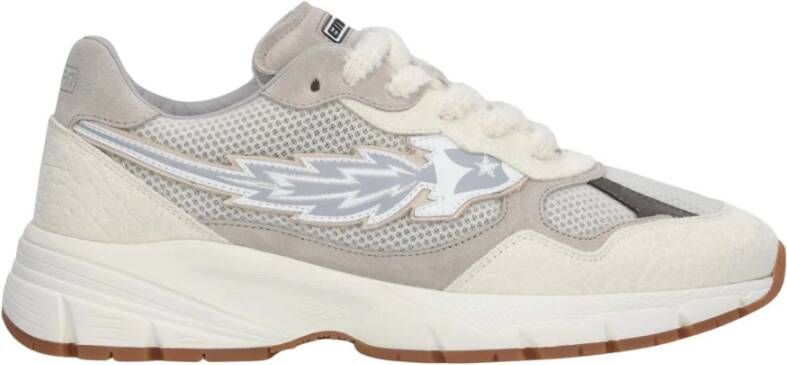 Enterprise Japan Suède Leren Sneakers Beige Heren