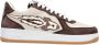 Enterprise Japan Urban Lage Sneaker Wit Donkerbruin - Thumbnail 1