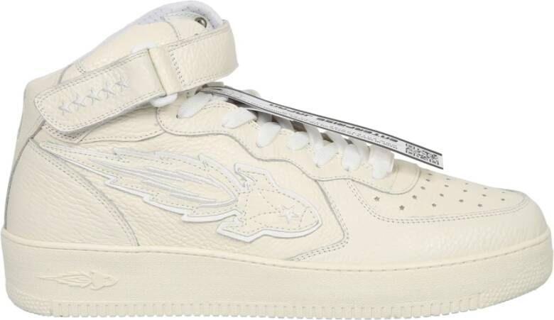 Enterprise Japan Witte Leren Sneakers voor Heren White Heren