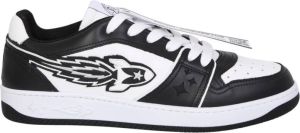 Enterprise Japan Zwarte Leren Sneakers voor Heren Zwart Heren