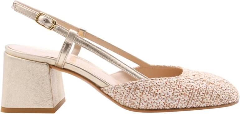 Enzo Di Martino Peep Toe Peep Heel Yellow Dames