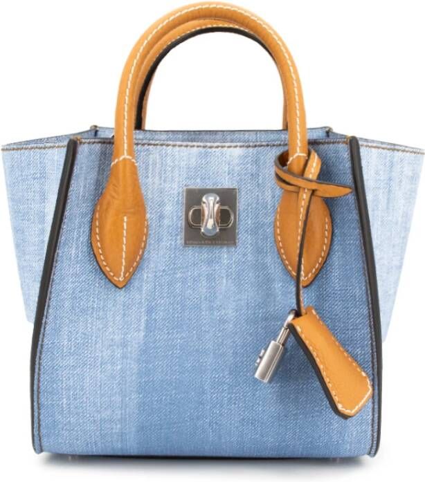 Er no Scervino Jeans Motif Leren Tas met Hangslot