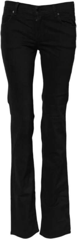 Er no Scervino Zwarte Bootcut Denim Jeans met Rits