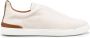 Ermenegildo Zegna Italiaanse leren sneakers Beige Heren - Thumbnail 1