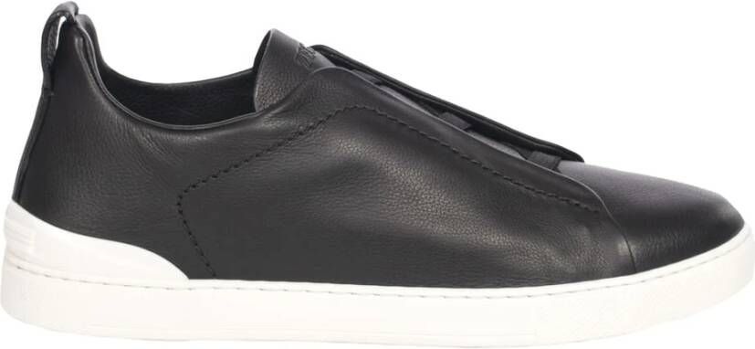 Ermenegildo Zegna Lichtgewicht Cross Elastic Sneakers Black Heren