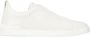 Z Zegna Slip-on sneakers met driedubbele stiksels van geolied leer White Heren - Thumbnail 1
