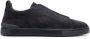 Ermenegildo Zegna Suede Triple Stitch Sneakers Blauw Heren - Thumbnail 1