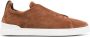 Ermenegildo Zegna Suede Triple Stitch Sneakers Bruin Heren - Thumbnail 1