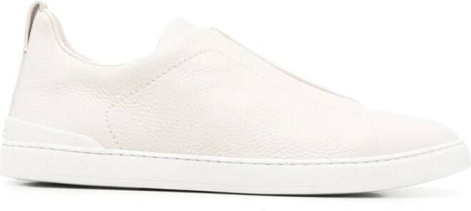 Ermenegildo Zegna Triple Stitch Sneakers White Heren