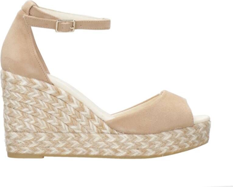 Espadrilles Kameel Touw Sandalen met Verstelbare Enkelband - Foto 1