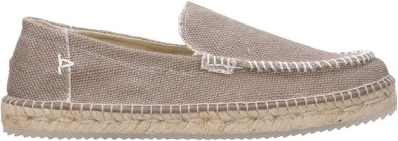 Espadrilles Katoen Touw Zool Instappers Brown Heren