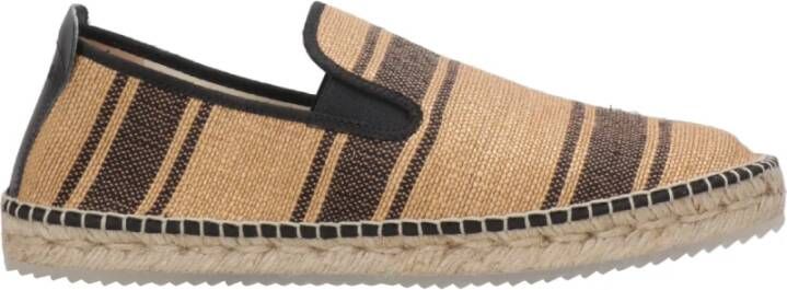 Espadrilles Platte schoenen in zwart en bruin