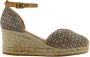 Espadrilles Raffia Sandalen met Enkelband - Thumbnail 1