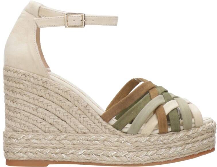 Espadrilles Wedges Beige Dames