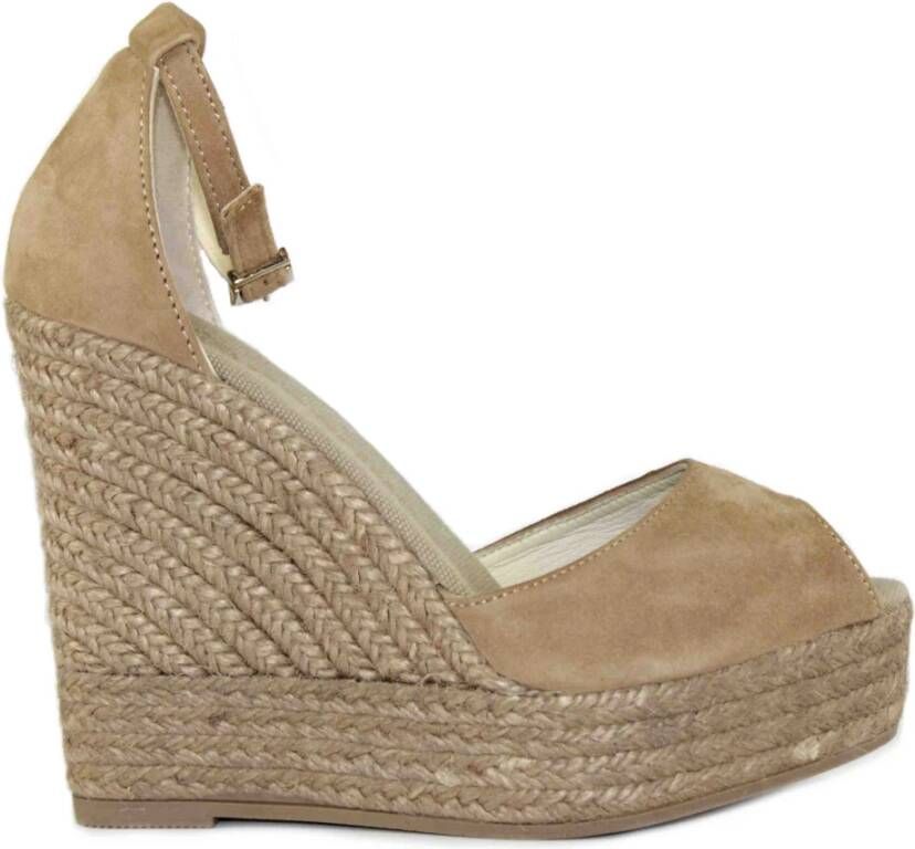 Espadrilles Wedges Brown Dames