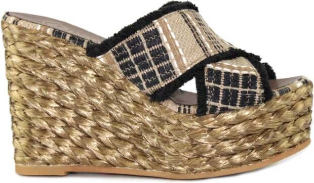 Espadrilles Wedges Yellow Dames