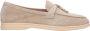 Estro Beige Kwast Loafers voor vrouwen gemaakt van Velours Brown Dames - Thumbnail 1