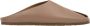 Estro Beige Slide Sandalen voor Dames gemaakt van Italiaans Echt Leer - Thumbnail 1