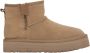 Estro Beige Snowboots voor dames gemaakt van Echt Velours met een Bontvoering - Thumbnail 1