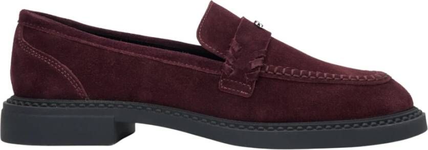 Estro Bordeaux Penny Loafers