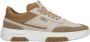 Estro Bruine en beige platform sneakers voor vrouwen gemaakt van leer en velours Brown Dames - Thumbnail 1