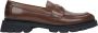 Estro Bruine loafers voor dames gemaakt van echt leer Brown Dames - Thumbnail 1