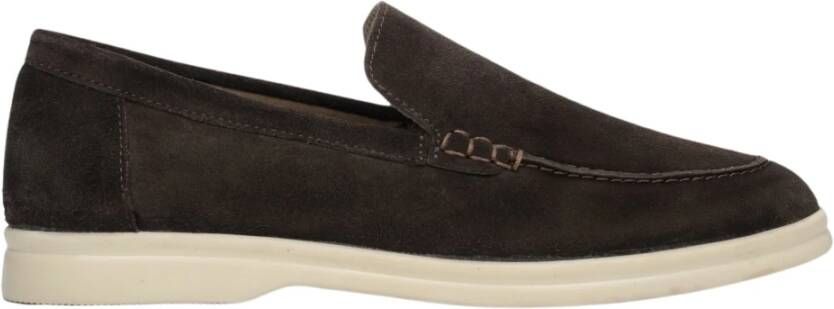 Estro Bruine Suède Loafers Brown Dames
