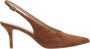 Estro Bruine Velours Slingback Pumps - Thumbnail 1
