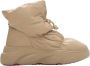 Estro Dames Beige Bontgevoerde Sneeuwlaarzen gemaakt van Echt Leer Er00114234 - Thumbnail 1