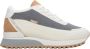 Estro Dames Beige & Grijs Leren Lage Sneakers met Bont voor de Winter Er00114142 Multicolor Dames - Thumbnail 1