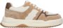 Estro Dames Beige & Wit Velours & Leren Lage Sneakers Er00112595 Multicolor Dames - Thumbnail 1