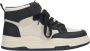 Estro Dames Beige & Zwart Leren High-Top Sneakers Er00114291 Multicolor Dames - Thumbnail 1