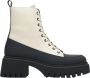 Estro Dames Beige & Zwarte Enkellaarzen gemaakt van Echt Leer Er00113296 Multicolor Dames - Thumbnail 1