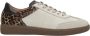 Estro Dames Beige Luipaardprint Sneakers gemaakt van Italiaans Echt Leer Er00115840 Multicolor Dames - Thumbnail 1
