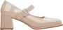 Estro Dames Beige Mary Jane Pumps gemaakt van Patent Echt Leer Er00114168 Beige Dames - Thumbnail 1