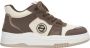 Estro Dames Bruin & Beige High-Top Sneakers gemaakt van Leer Er00114289 Multicolor Dames - Thumbnail 1
