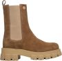 Estro Dames Bruine Chelsea Boots gemaakt van Echt Velours Er00113457 Brown Dames - Thumbnail 1