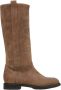 Estro Dames Bruine Vintage Laarzen gemaakt van Echt Italiaans Velours Er00113597 Brown Dames - Thumbnail 1