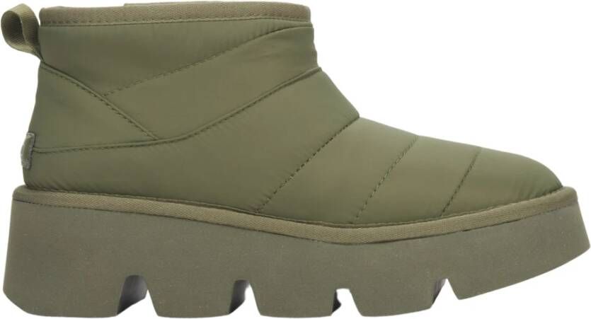 Estro Dames Groene Sneeuwlaarzen met Echt Bont Er00112260