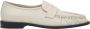 Estro Dames Lichtbeige Leren Loafers met Decoratieve Plooien - Thumbnail 1