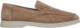 Estro Dames Lichtbruine Natuurlijke Velours Loafers Er00113445 Brown Dames - Thumbnail 1